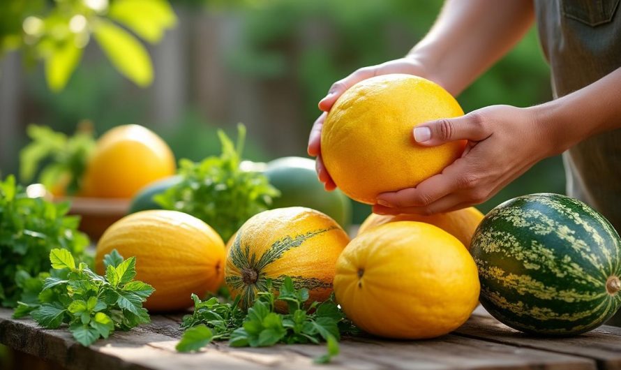 Comment choisir un melon parfaitement mûr : astuces pour reconnaître la maturité des melons jaunes et verts