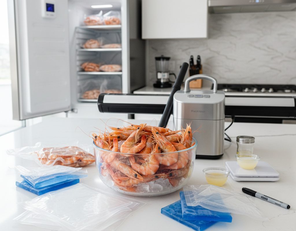 découvrez notre guide complet sur la congélation des crevettes : astuces pour conserver leur fraîcheur, étapes simples et conseils pour une décongélation réussie. prolongez la saveur et la qualité de vos crevettes en toute sécurité !