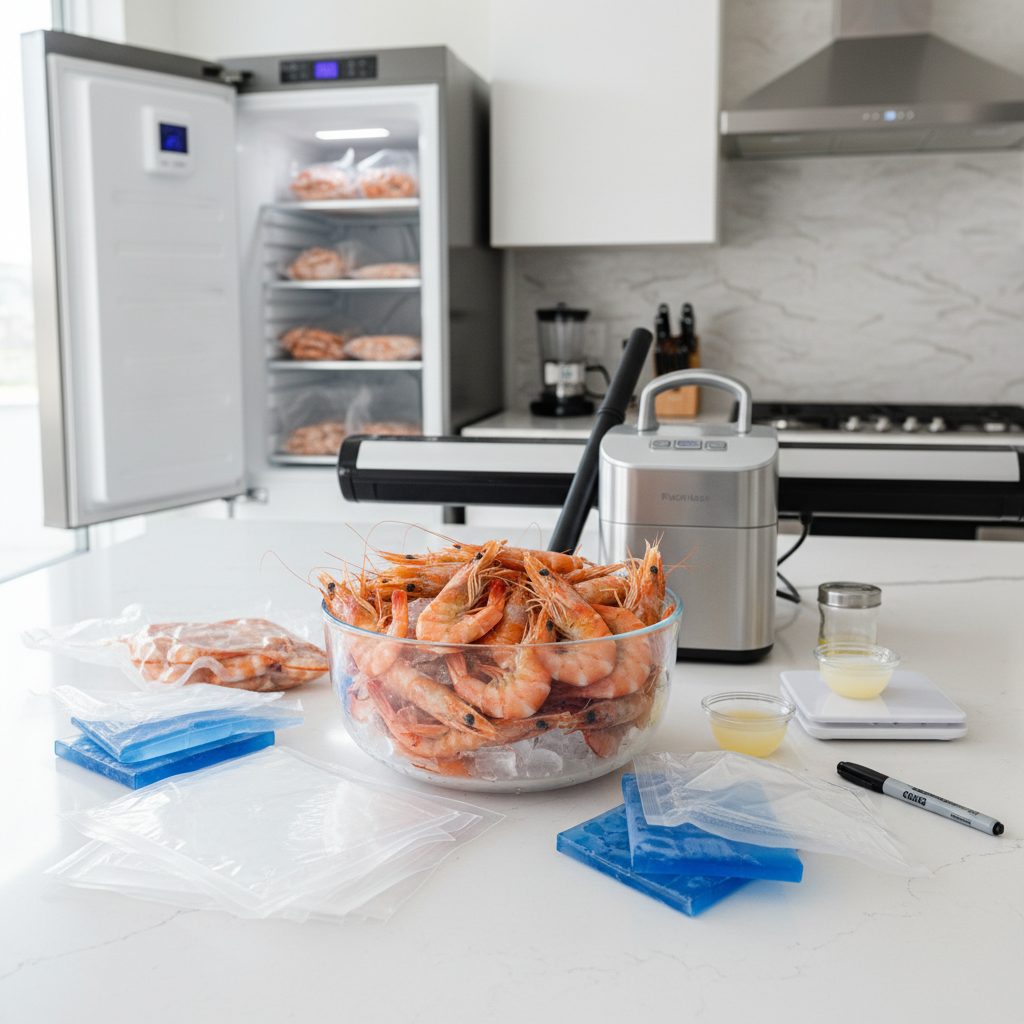 découvrez notre guide complet sur la congélation des crevettes : astuces pour conserver leur fraîcheur, étapes simples et conseils pour une décongélation réussie. prolongez la saveur et la qualité de vos crevettes en toute sécurité !