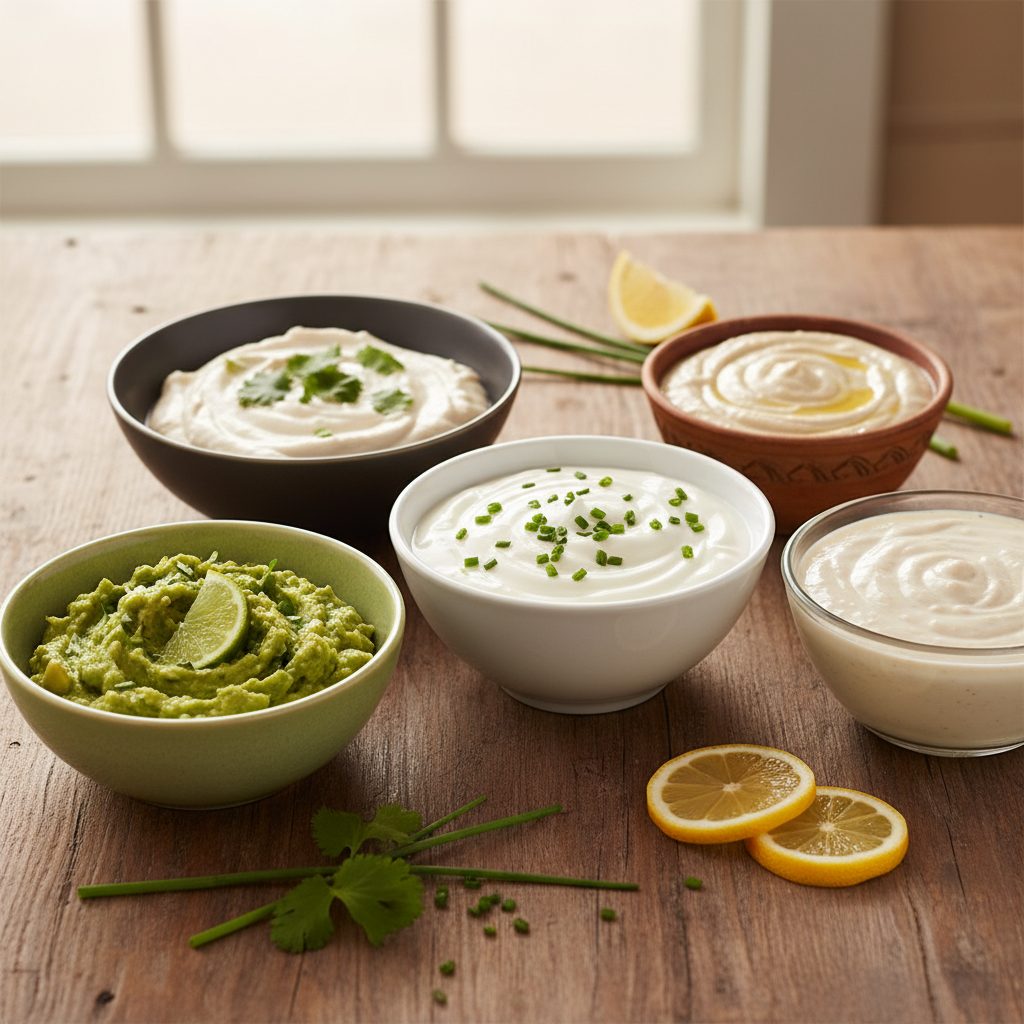 découvrez les meilleures alternatives à la crème fraîche : des options savoureuses, saines et faciles à utiliser pour remplacer la crème dans toutes vos recettes ! idéal pour les intolérants au lactose ou ceux qui veulent varier les plaisirs.