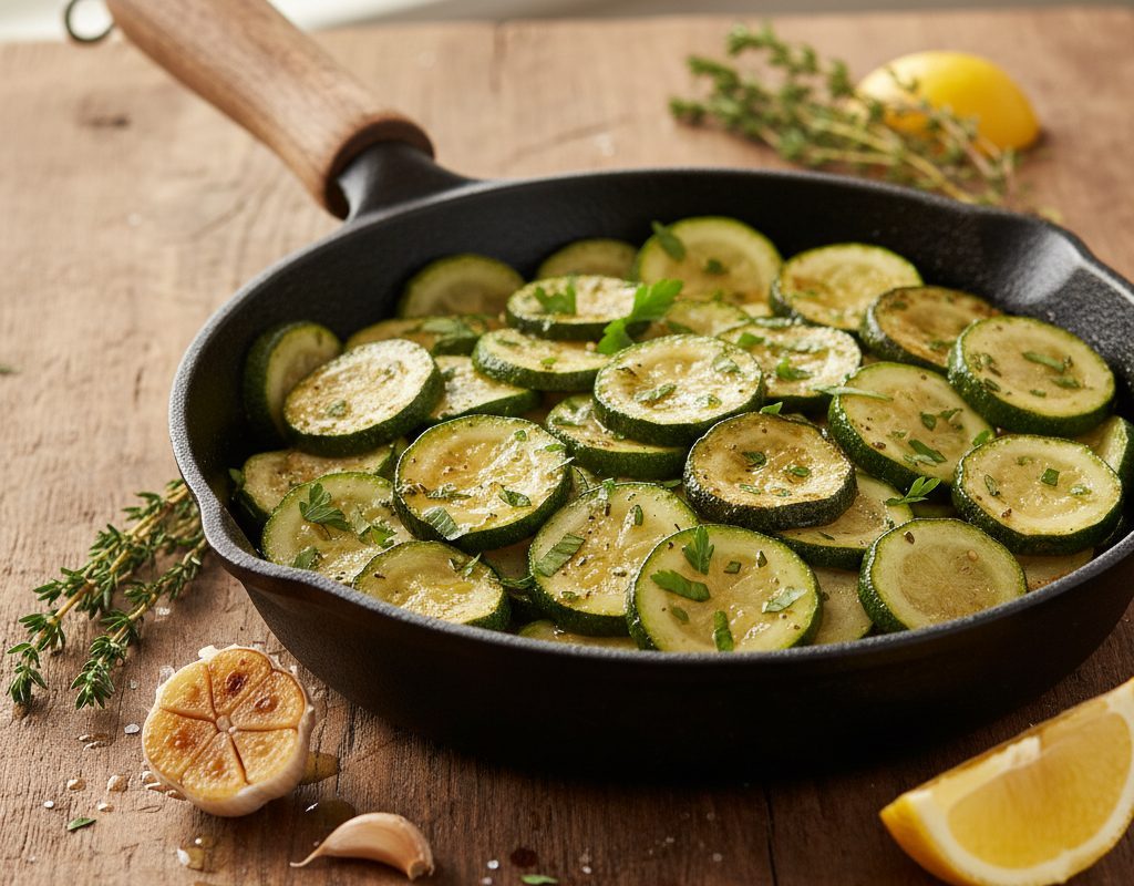 découvrez comment préparer en un rien de temps une courgette à la poêle fondante et savoureuse. une recette facile, rapide et idéale pour un accompagnement sain prêt en seulement 10 minutes !
