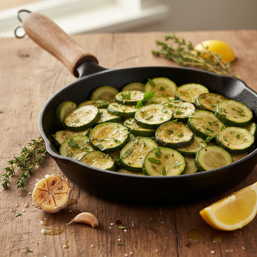 découvrez comment préparer en un rien de temps une courgette à la poêle fondante et savoureuse. une recette facile, rapide et idéale pour un accompagnement sain prêt en seulement 10 minutes !