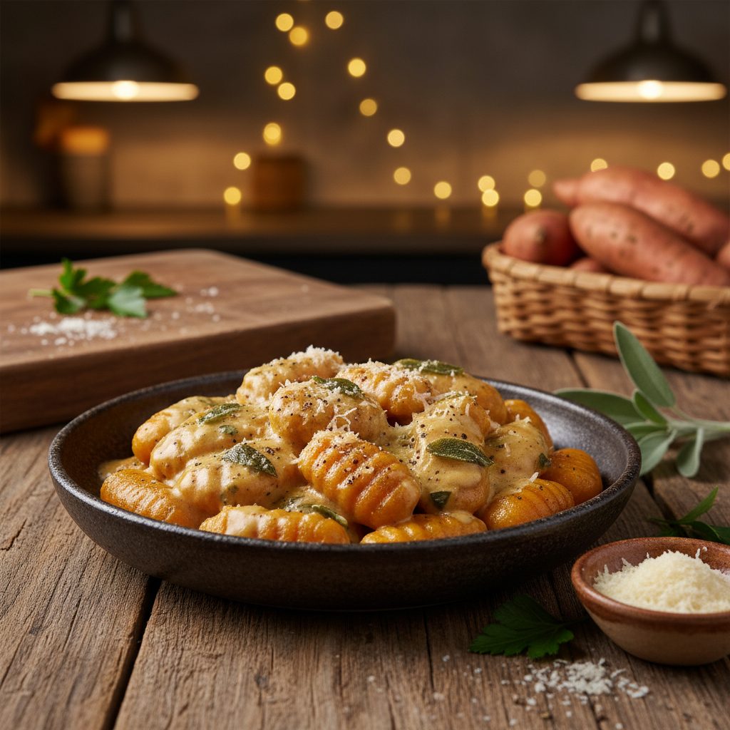 découvrez notre recette de gnocchis à la patate douce, une alternative savoureuse et originale aux pâtes traditionnelles. faciles à préparer, ces gnocchis maison raviront toute la famille !