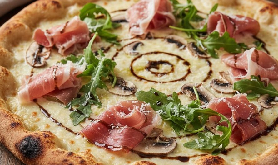 Recette délicieuse de pizza à la crème fraîche pour changer de la margherita