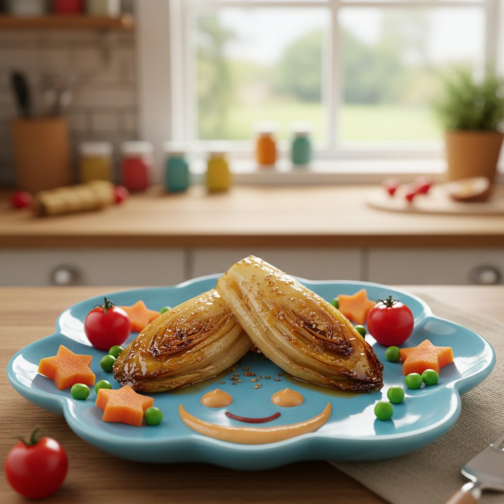 découvrez notre recette d'endives braisées caramélisées, facile à préparer, pour régaler les enfants et leur faire aimer ce légume délicieusement fondant et savoureux.