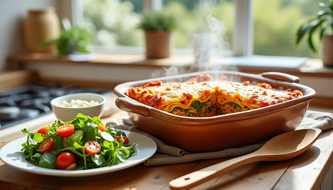 découvrez notre recette facile de lasagnes aux légumes, idéale pour un repas équilibré et savoureux. parfait pour toute la famille, ce plat allie simplicité, gourmandise et bien-être.