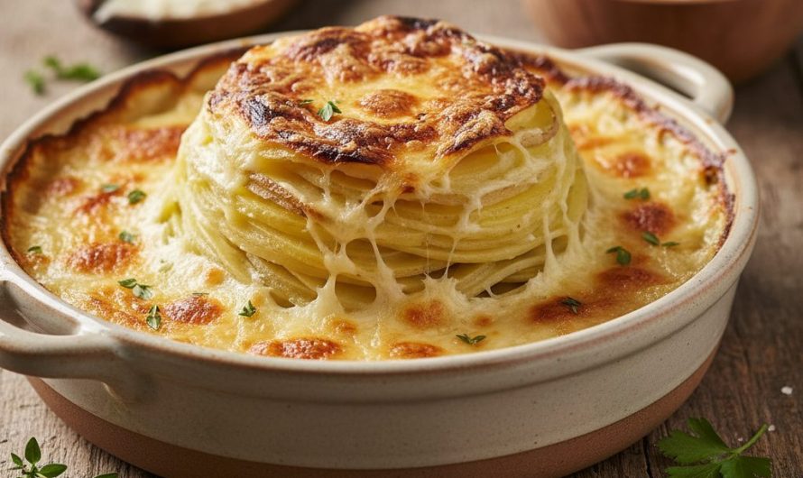 Recette gratin dauphinois crémeux avec l’astuce pour qu’il ne retombe jamais