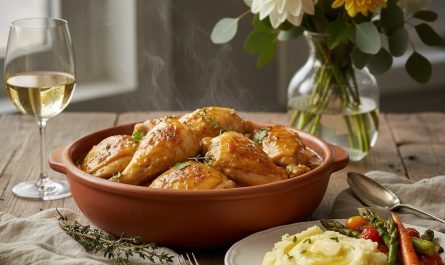 découvrez comment préparer un délicieux poulet au vin jaune la veille et comprenez pourquoi ce plat révèle toutes ses saveurs le lendemain. astuces, cuisson et conseils pour un résultat encore plus savoureux !