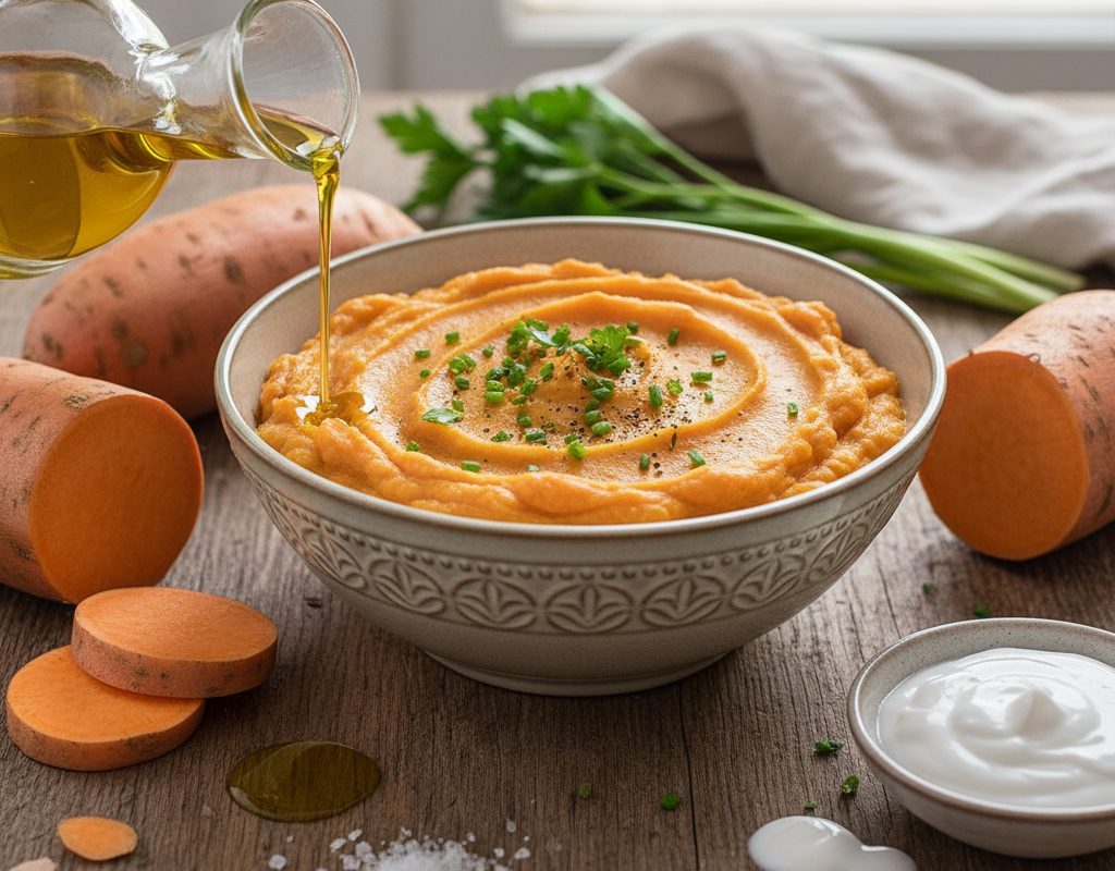 découvrez une recette de purée de patate douce crémeuse et healthy, idéale pour varier vos accompagnements. facile à préparer, savoureuse et riche en bienfaits, cette purée apportera une touche originale et saine à vos repas.