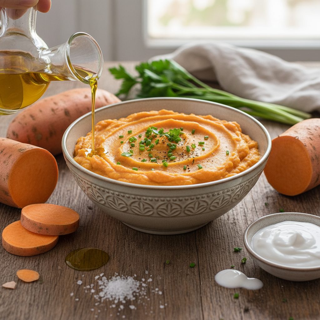 découvrez une recette de purée de patate douce crémeuse et healthy, idéale pour varier vos accompagnements. facile à préparer, savoureuse et riche en bienfaits, cette purée apportera une touche originale et saine à vos repas.
