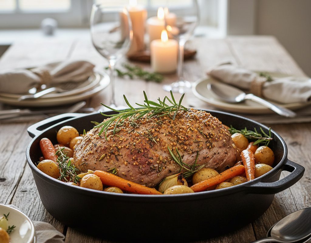 découvrez notre recette de rôti de veau en cocotte, tendre et moelleux, parfaite pour un délicieux repas du dimanche en famille. facile à préparer, savourez un plat convivial et gourmand qui ravira petits et grands !
