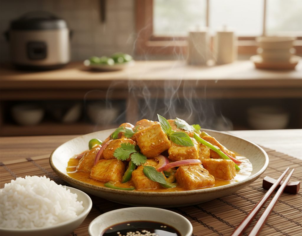 découvrez notre recette savoureuse de sauté de porc au curry, un plat parfumé et facile à préparer pour vous faire voyager en asie le temps d’un repas. idéal pour éveiller vos papilles !