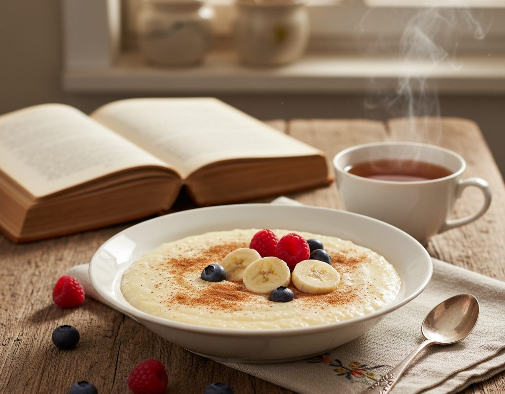 découvrez la recette traditionnelle de semoule au lait de grand-mère, une douceur crémeuse et réconfortante à savourer pour le goûter ou en dessert. facile à préparer, ce classique vous rappellera les saveurs d’antan.