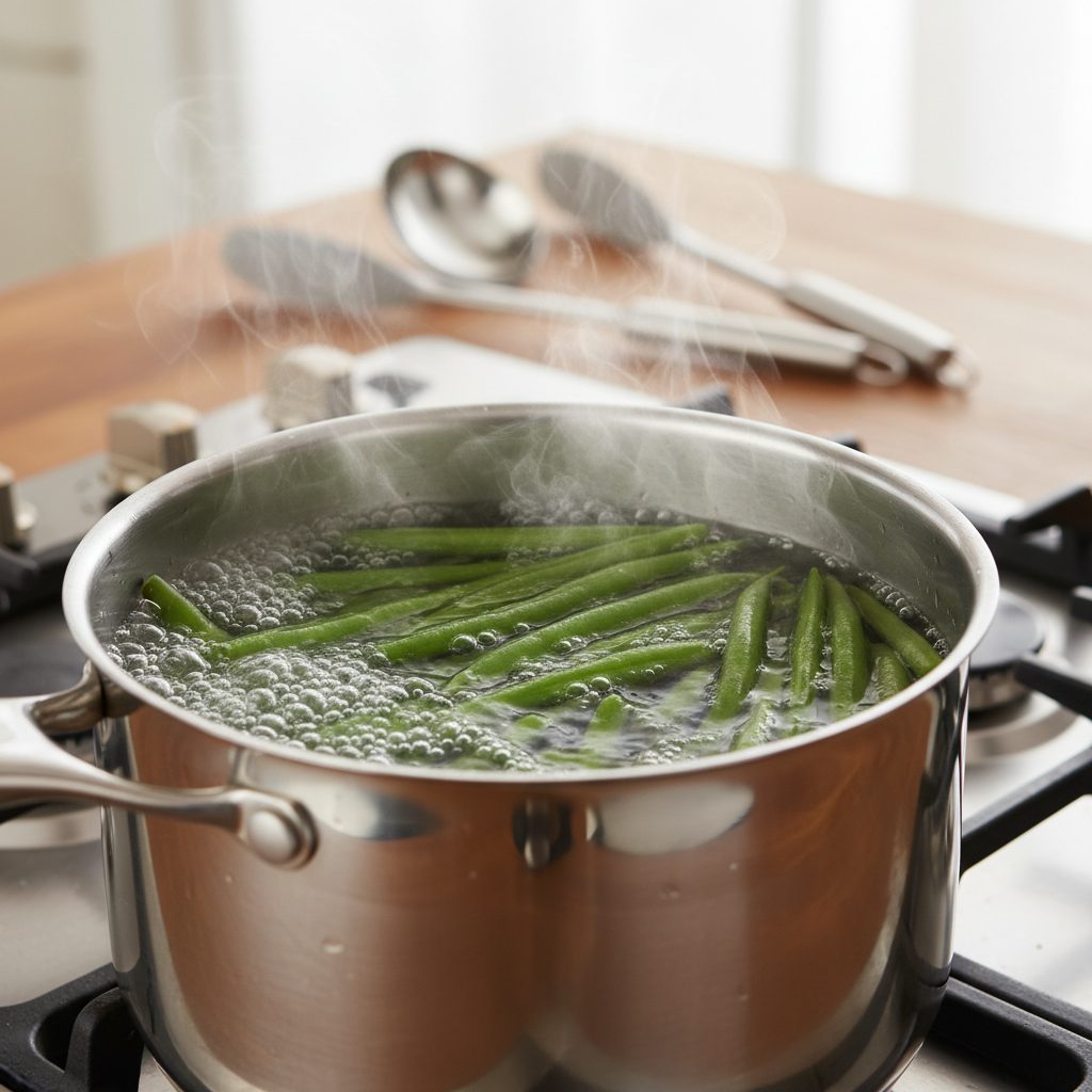 découvrez le temps de cuisson idéal des haricots verts à l'eau pour des légumes tendres et savoureux. astuces, étapes simples et conseils pour réussir leur préparation à la perfection.