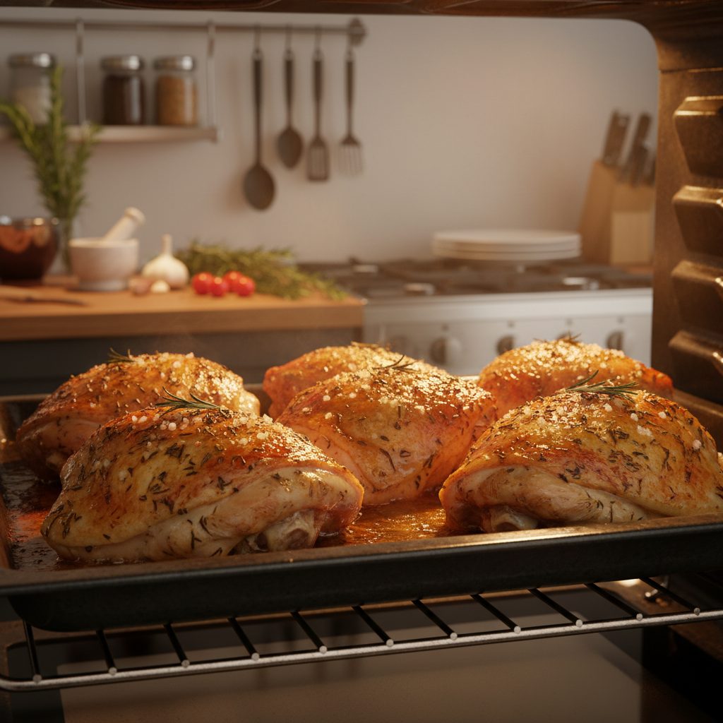 découvrez le temps de cuisson idéal pour le haut de cuisse de poulet au four et obtenez une viande tendre et savoureuse à chaque préparation. conseils et astuces inclus !