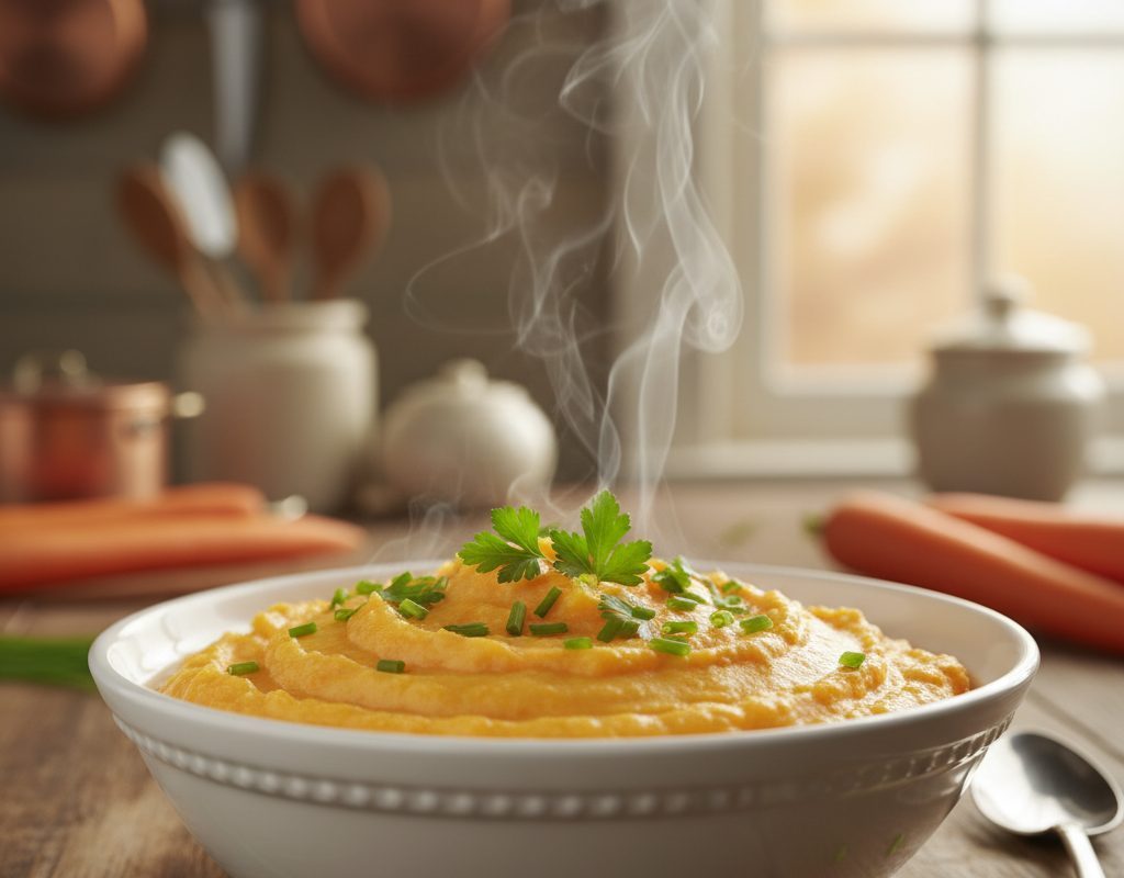 découvrez notre recette facile de purée pommes de terre carottes : une préparation onctueuse et savoureuse, parfaite pour accompagner tous vos plats et régaler petits et grands !