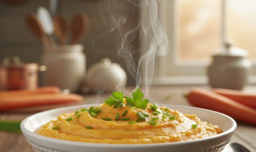 Purée pommes de terre carottes recette onctueuse
