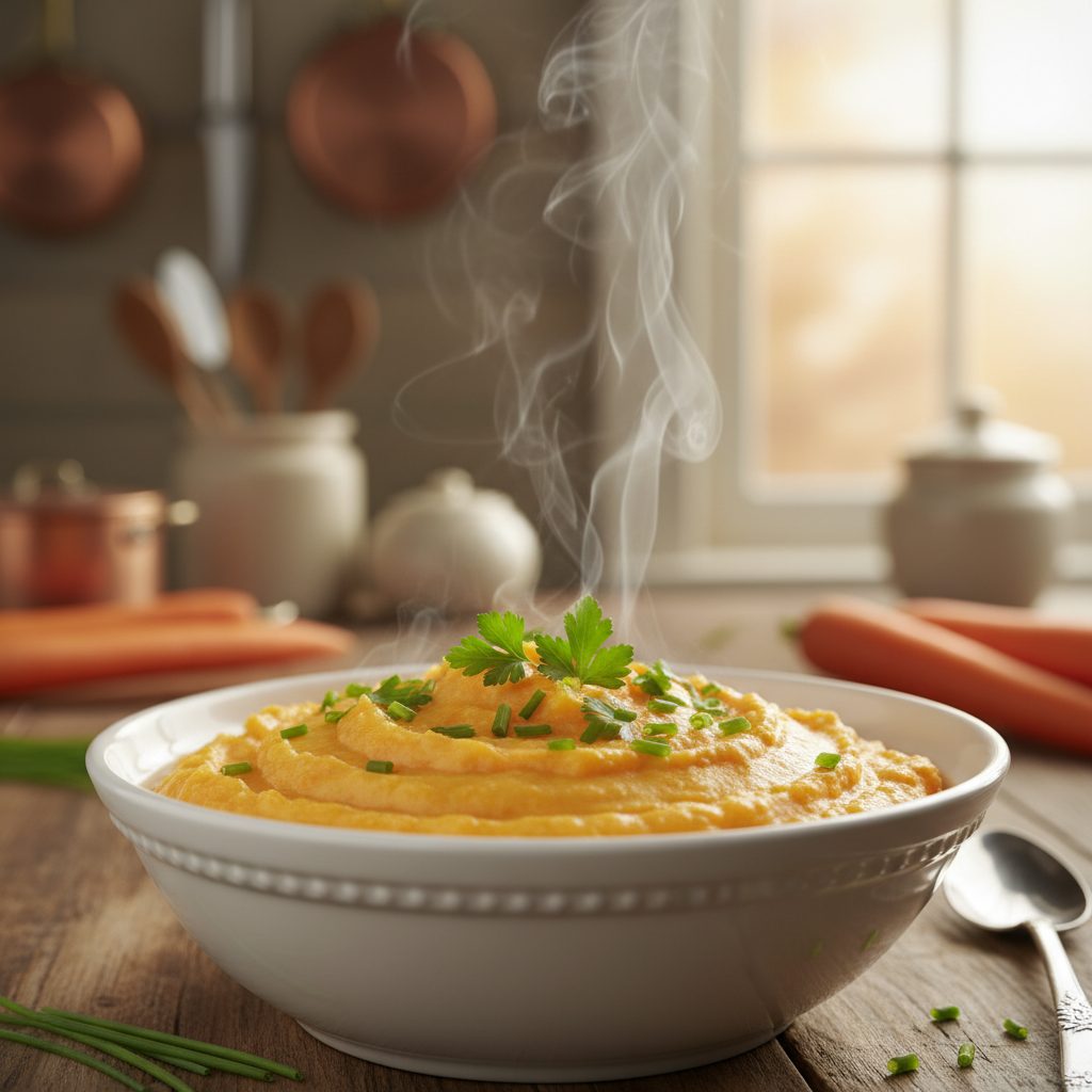 découvrez notre recette facile de purée pommes de terre carottes : une préparation onctueuse et savoureuse, parfaite pour accompagner tous vos plats et régaler petits et grands !