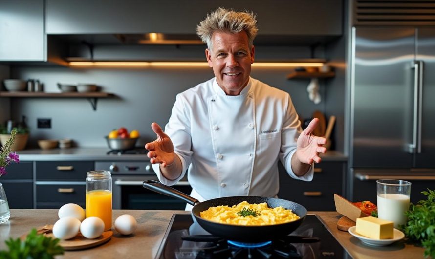 Actualités de Gordon Ramsay : Sa Recette d’Oeufs Brouillés Fait le Buzz !