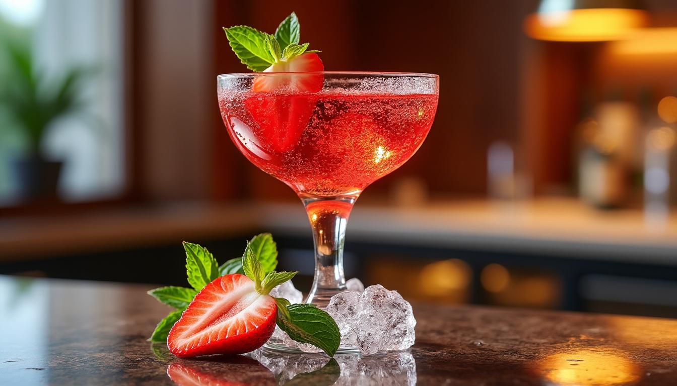 découvrez le cocktail de la semaine : le fragolino miniature, une recette exclusive du bar lina. savourez ce mélange délicat et fruité, parfait pour vos moments gourmands. seulement sur the good mixer.