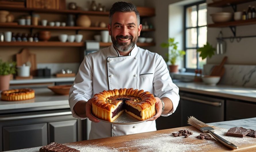 Cyril Lignac dévoile sa délicieuse recette de la Galette des Rois au chocolat