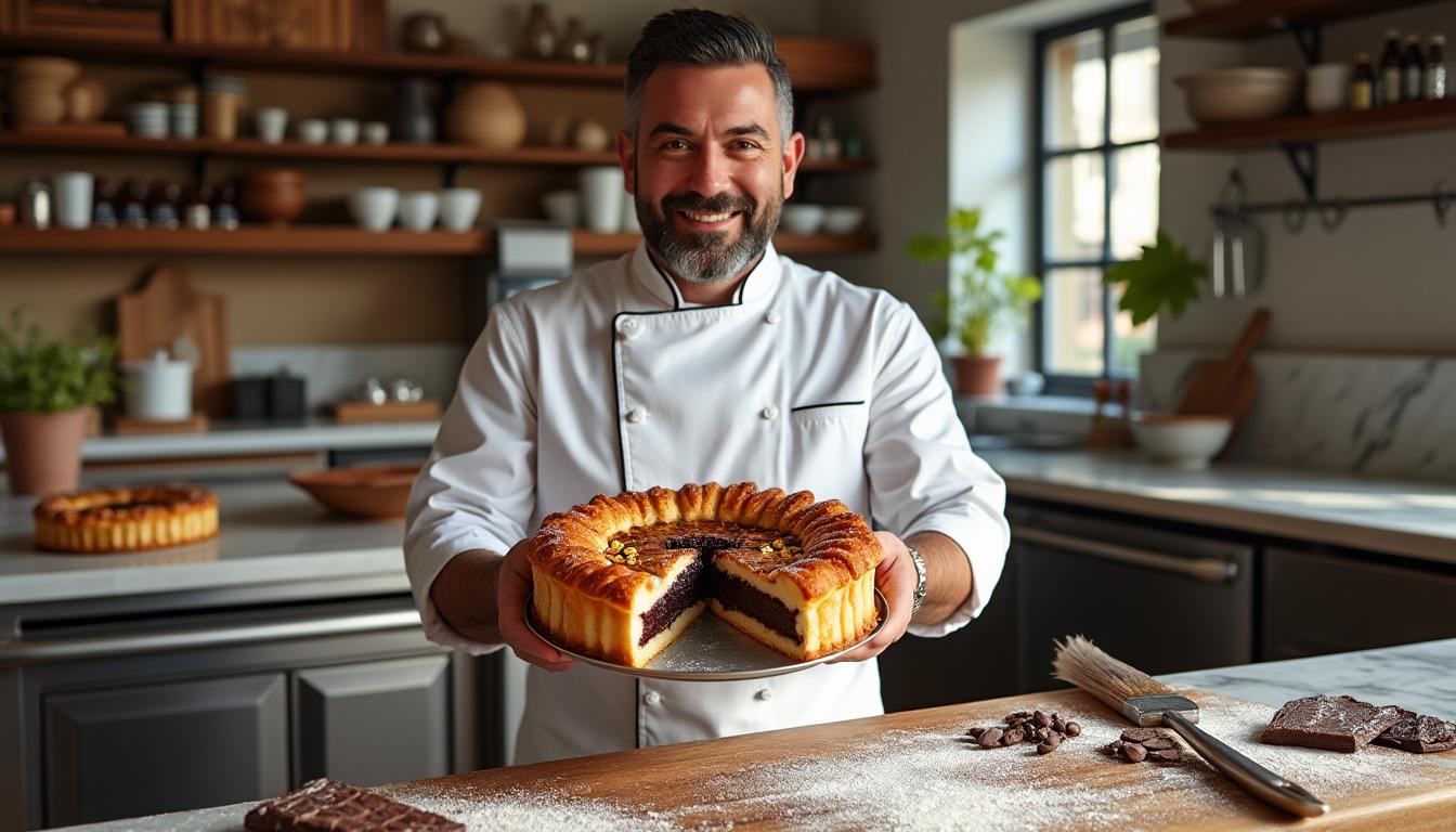 découvrez la recette gourmande de la galette des rois au chocolat de cyril lignac, parfaite pour régaler vos papilles lors de l'épiphanie.
