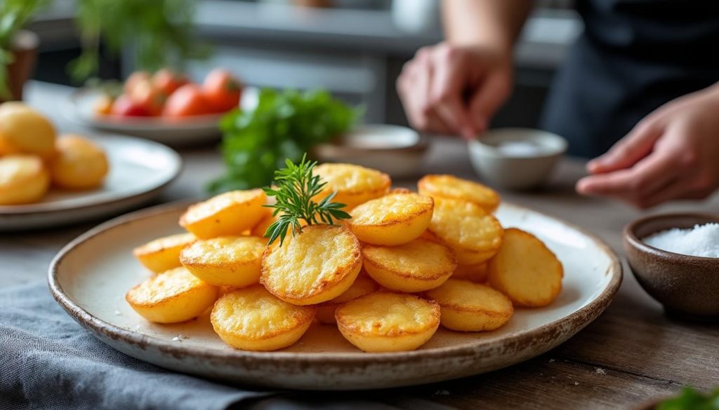 découvrez les astuces inédites de la chef stéphanie le quellec pour préparer des pommes dauphine traditionnelles françaises, croustillantes et savoureuses à souhait.