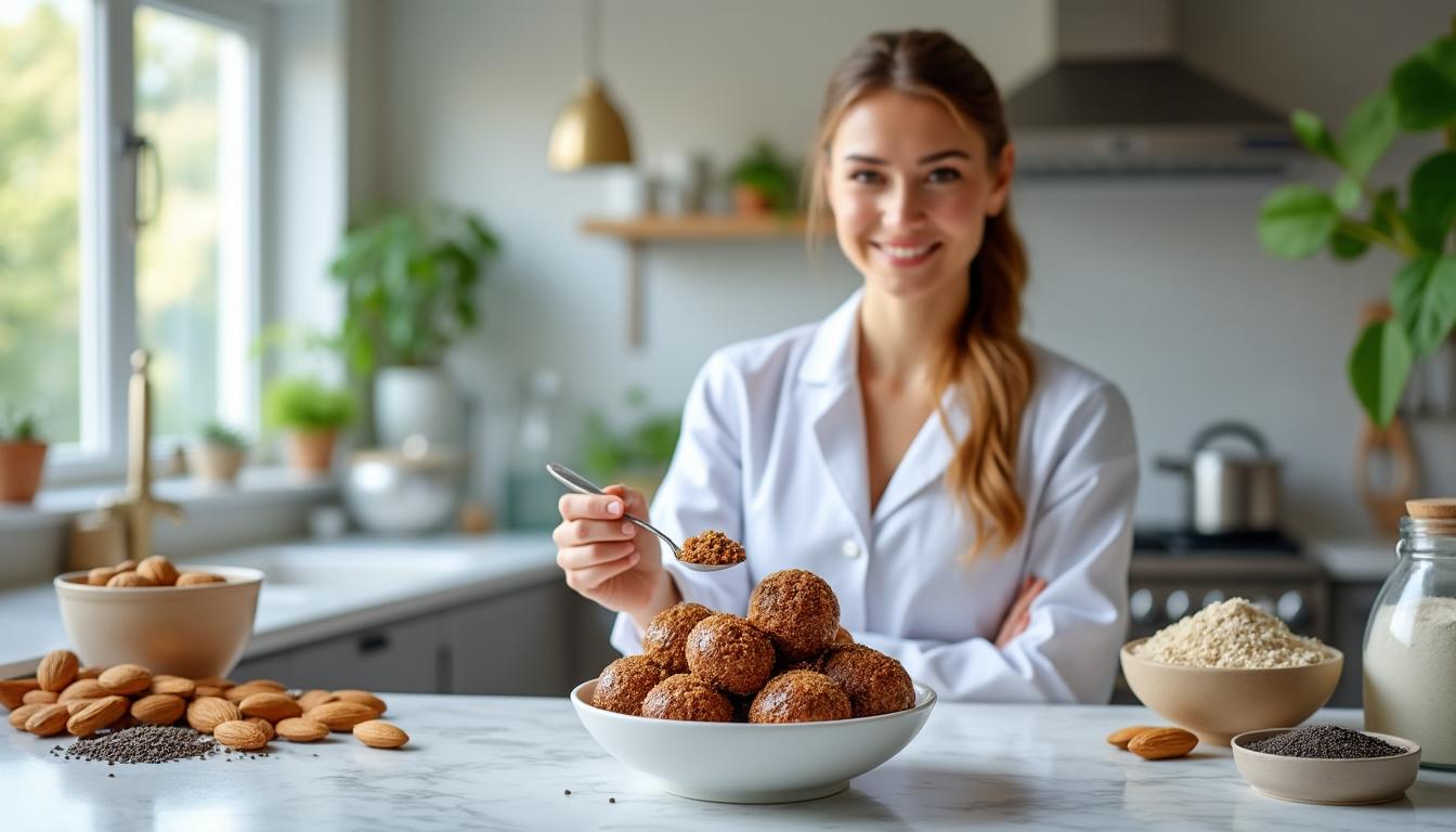 découvrez la recette rapide et facile de laddus protéinés en 3 ingrédients, révélée par un nutritionniste, pour une peau éclatante et des cheveux brillants.