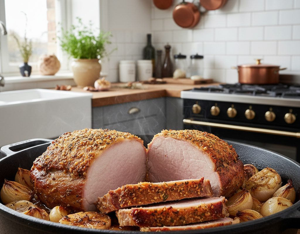 découvrez notre recette facile de rôti de porc au four, parfaite pour un plat moelleux et juteux qui ravira toute la famille.