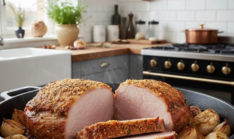 Recette Rôti de porc au four : moelleux et juteux