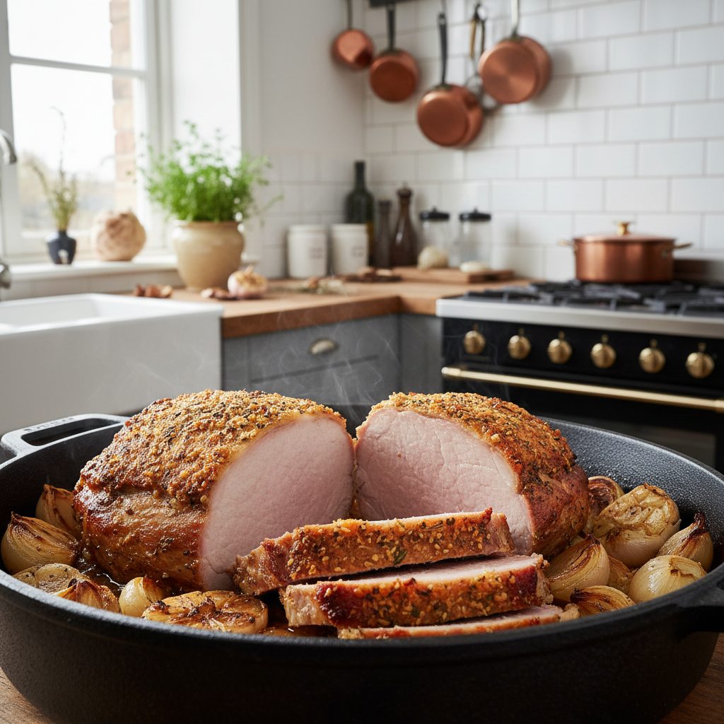 découvrez notre recette facile de rôti de porc au four, parfaite pour un plat moelleux et juteux qui ravira toute la famille.