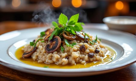 découvrez la recette exclusive du risotto aux champignons séchés, un plat raffiné digne de 3 étoiles michelin, révélé par le chef régis marcon pour sublimer vos repas.