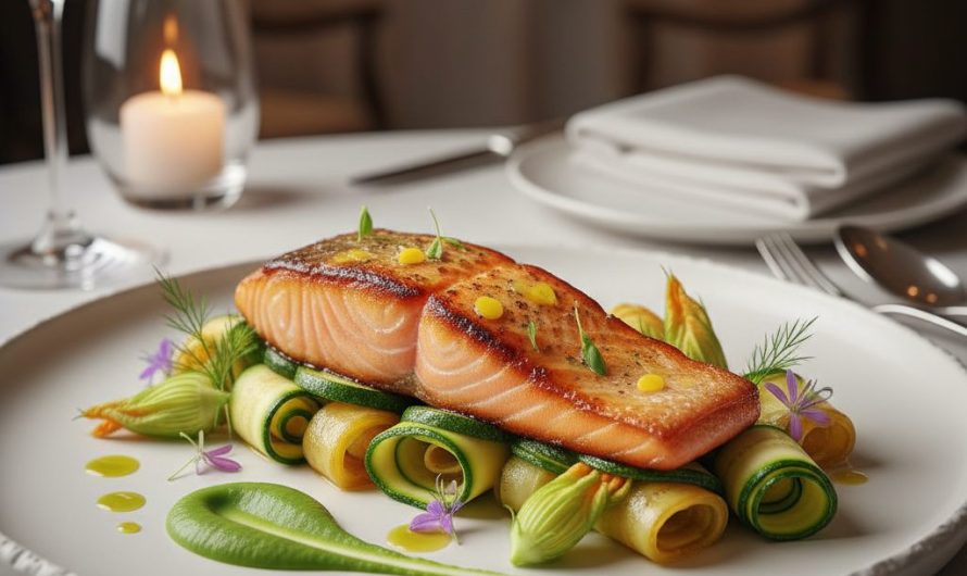 Viande ou poisson avec courgettes accords gourmands