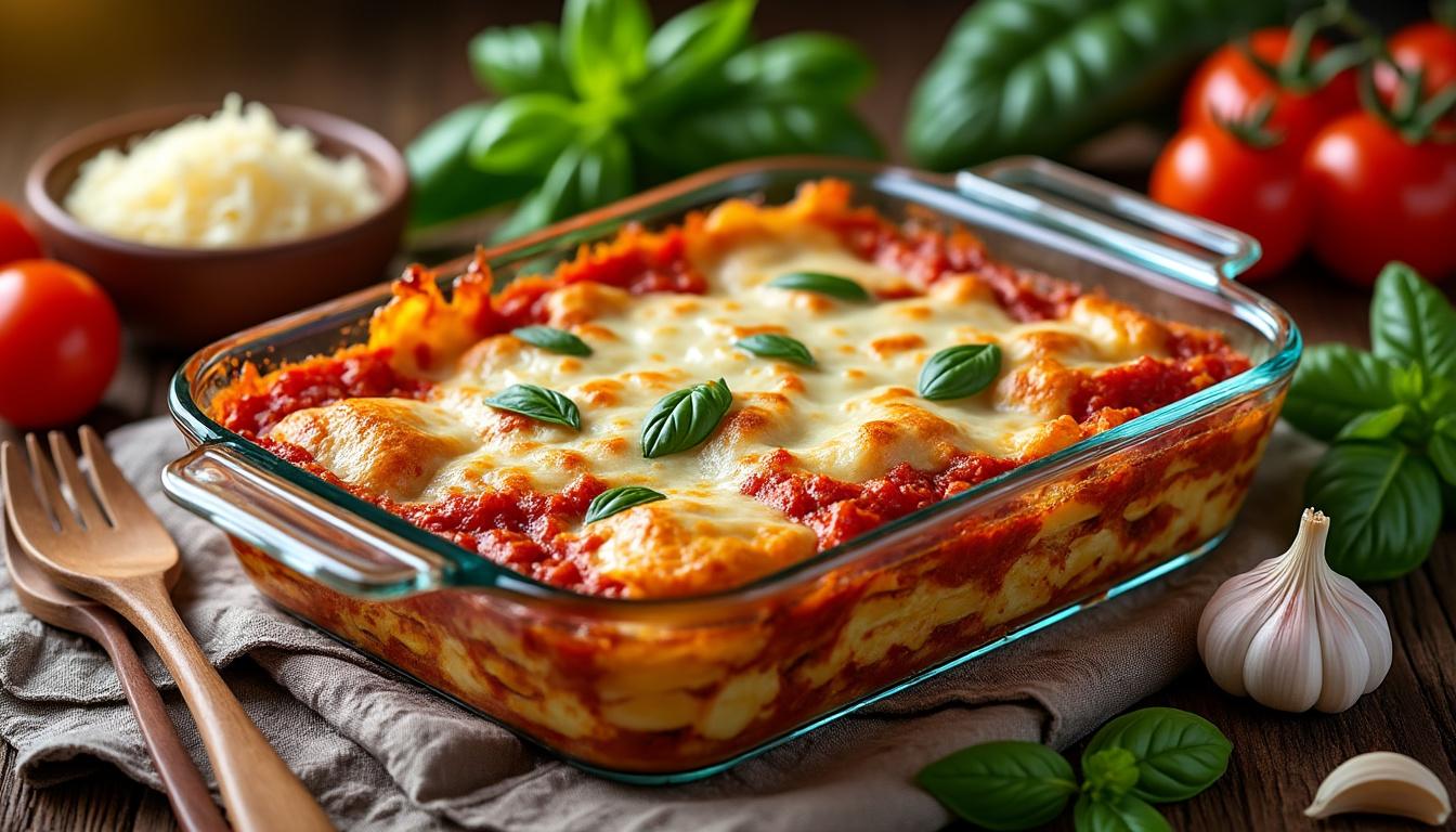 découvrez notre recette facile et gourmande de lasagnes de raviolis, la star des réseaux sociaux. préparez ce plat original et savoureux chez vous en quelques étapes simples.