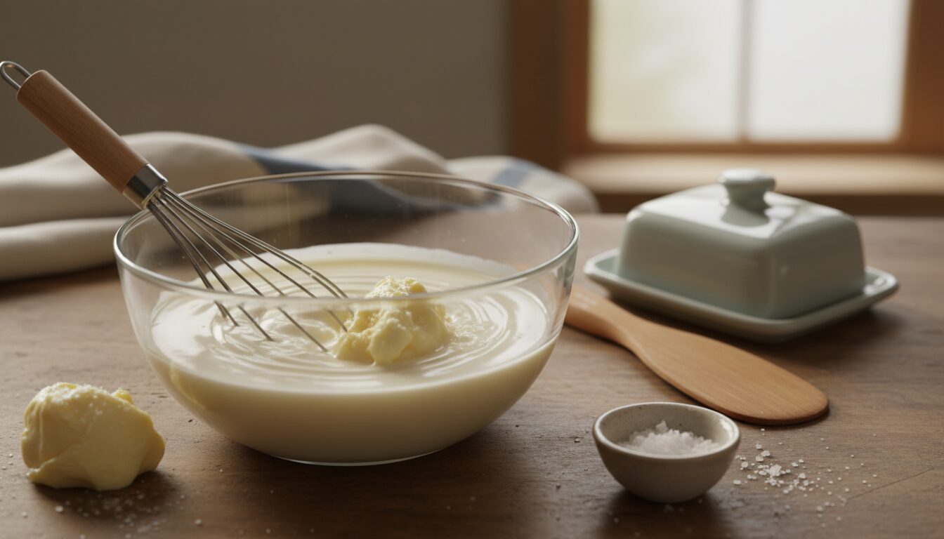 découvrez comment réaliser facilement votre beurre maison, doux ou demi-sel, avec une simple brique de crème. une recette simple et rapide pour un beurre frais et savoureux.