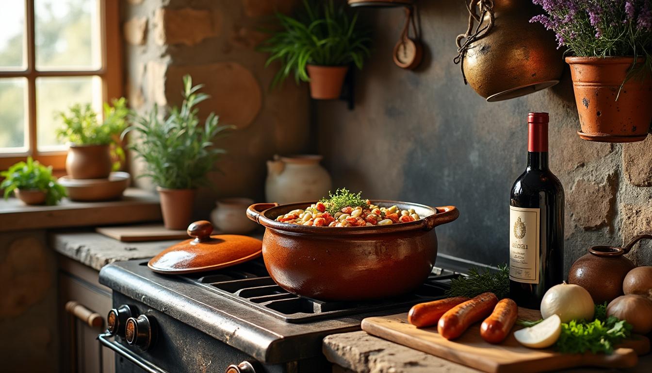 savourez la recette authentique du cassoulet du languedoc, révélée par « le pape du cassoulet », pour un plat traditionnel riche en saveurs et en histoire.