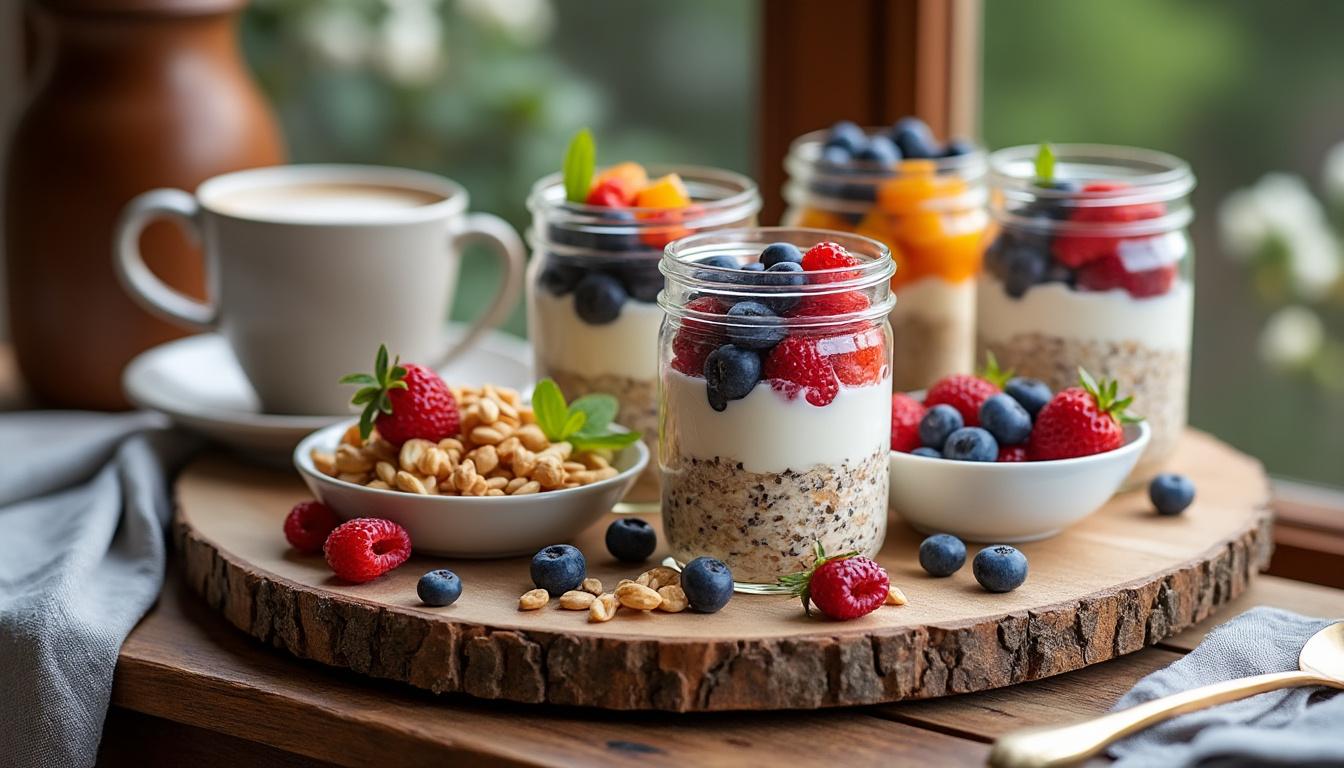 découvrez mon test de 5 recettes de flocons d'avoine overnight créées par des célébrités, avec une recette incontournable à ne surtout pas manquer pour un petit-déjeuner sain et gourmand.