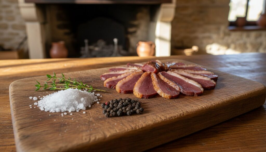 découvrez notre recette inratable de magret de canard séché maison en seulement 3 ingrédients, idéale pour un apéro savoureux et facile à préparer.