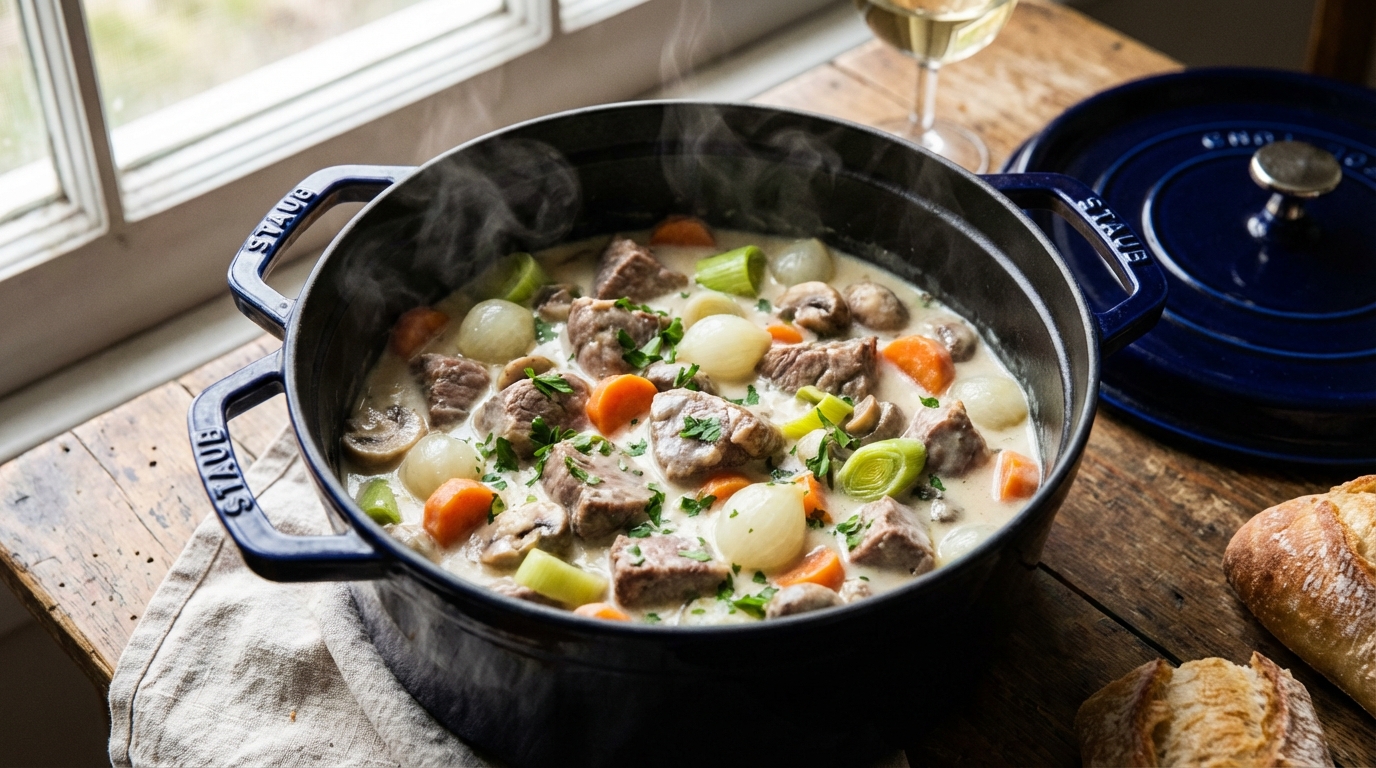 découvrez la recette classique de la blanquette de veau à l'ancienne, un plat traditionnel français savoureux et réconfortant, préparé avec soin pour préserver toute l'authenticité de la cuisine maison.