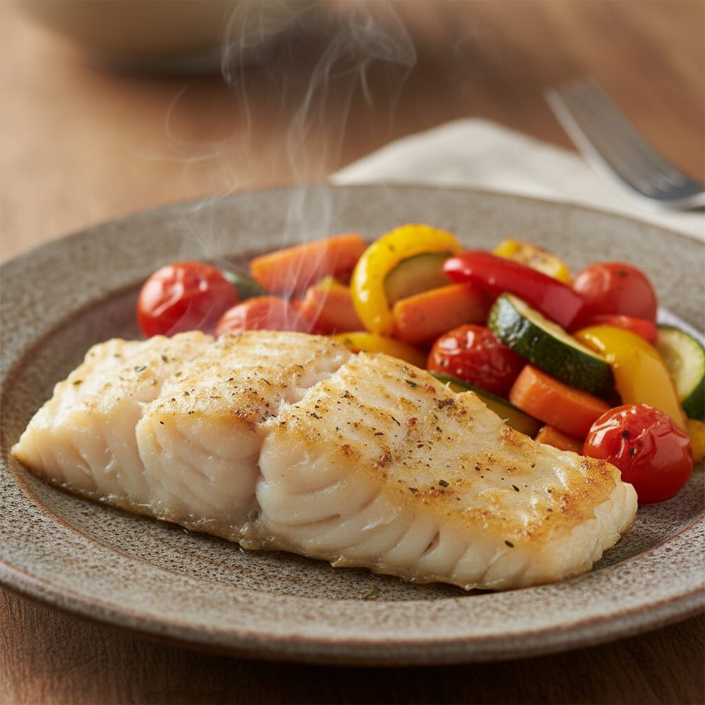 découvrez notre recette facile de cabillaud et légumes cuits au four, un plat sain et équilibré parfait pour un repas délicieux et nutritif.