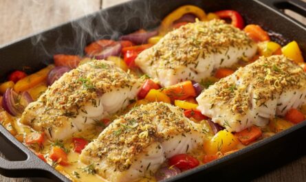 découvrez notre recette simple et saine de cabillaud accompagné de légumes cuits au four, un plat équilibré parfait pour vos repas gourmands et légers.