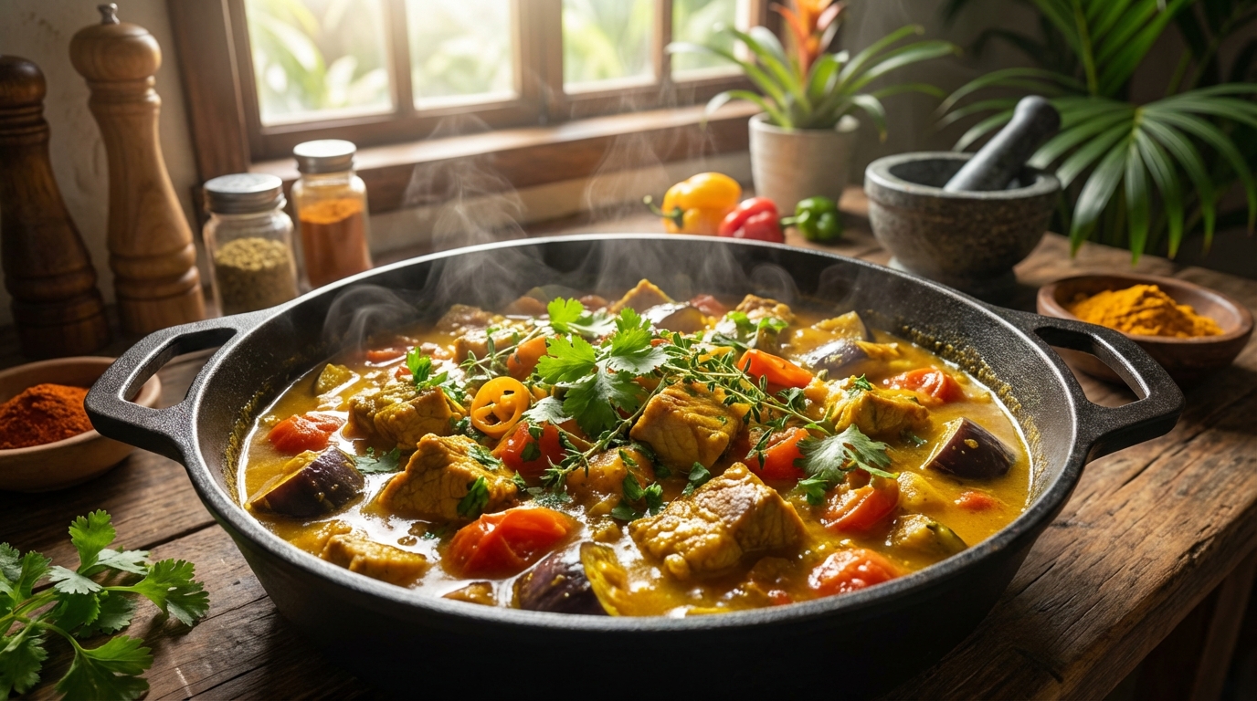 découvrez la recette du colombo de porc, un ragoût antillais savoureux et épicé, parfait pour apporter une touche exotique à vos repas.