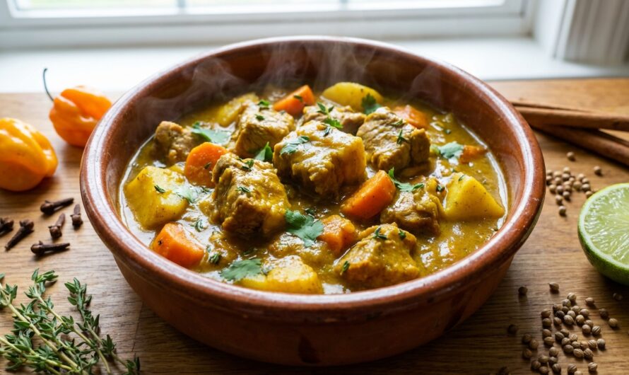 Recette Colombo de porc : le ragoût antillais épicé