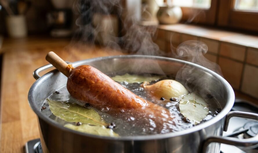 Recette Cuisson de la saucisse de Morteau : à l&rsquo;eau ou vapeur