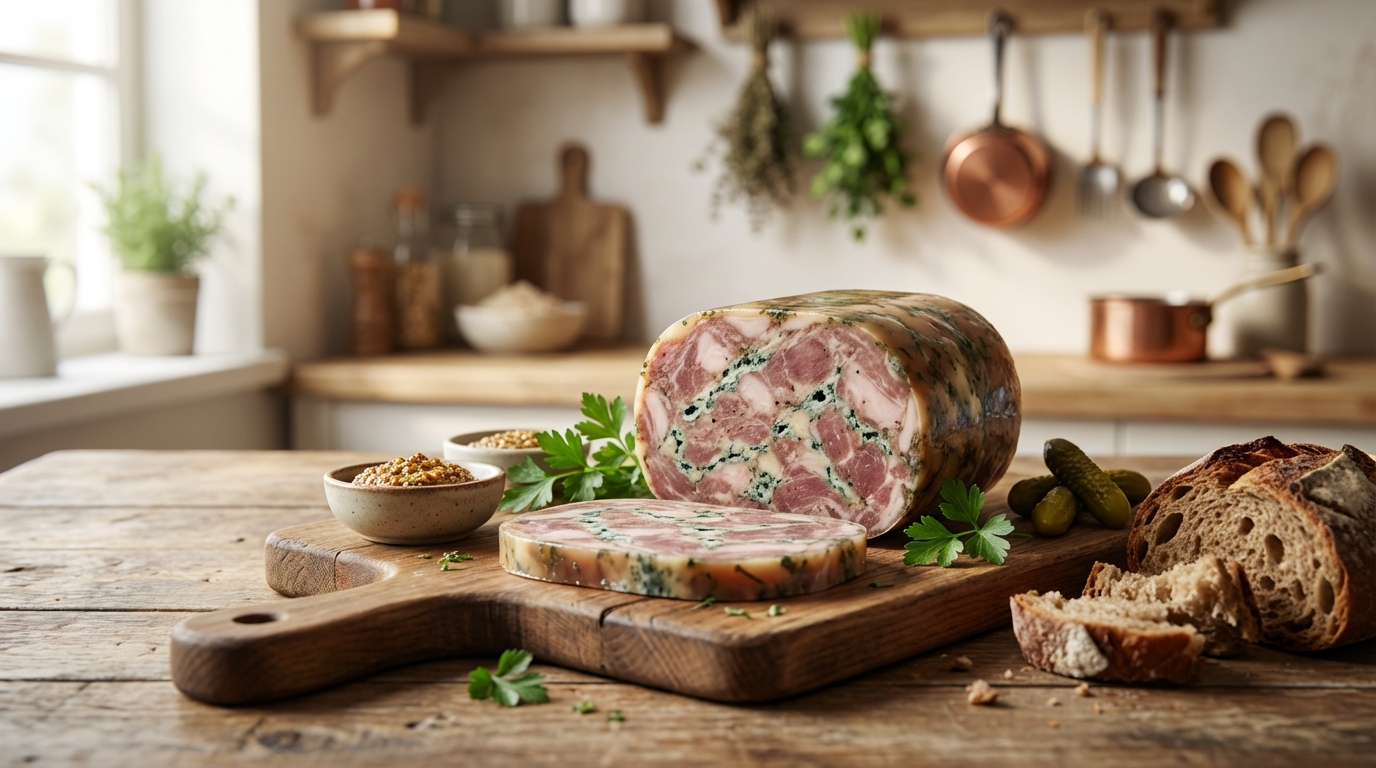 découvrez la recette traditionnelle du fromage de tête persillé, une charcuterie authentique savoureuse et facile à préparer chez vous.