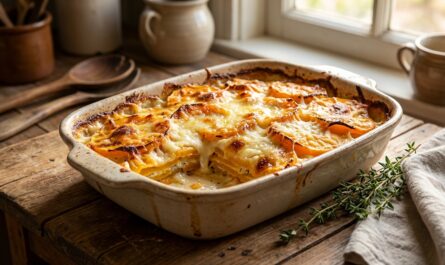 découvrez notre recette facile de gratin de courge, un plat réconfortant et savoureux, parfaitement gratiné au fromage pour un délicieux repas d'automne.