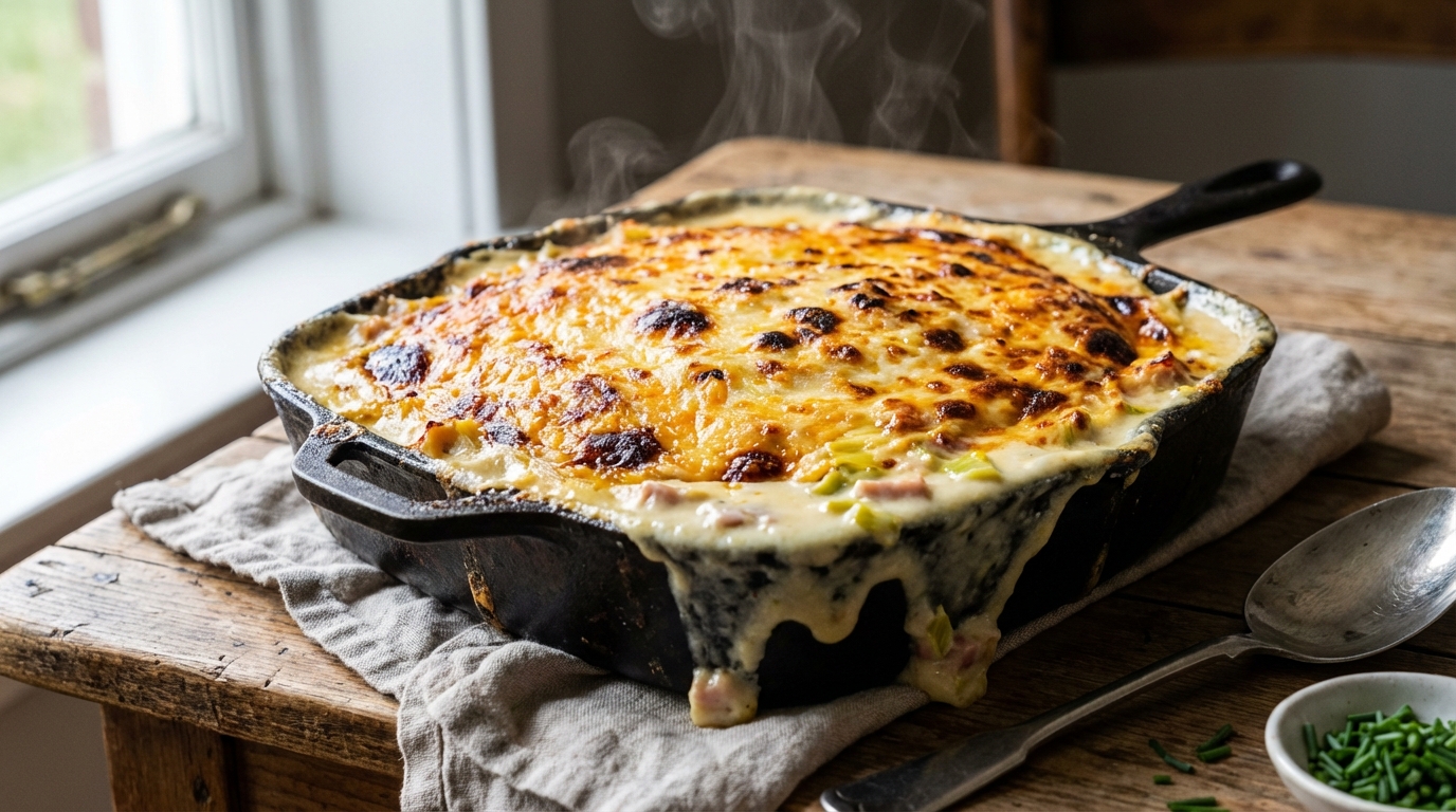 découvrez une recette de gratin de poireaux et jambon, facile à préparer, complète et idéale pour toute la famille.