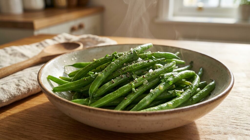 découvrez la recette facile des haricots verts à l'anglaise pour des légumes parfaitement cuits, verts et croquants, idéaux pour accompagner vos plats.