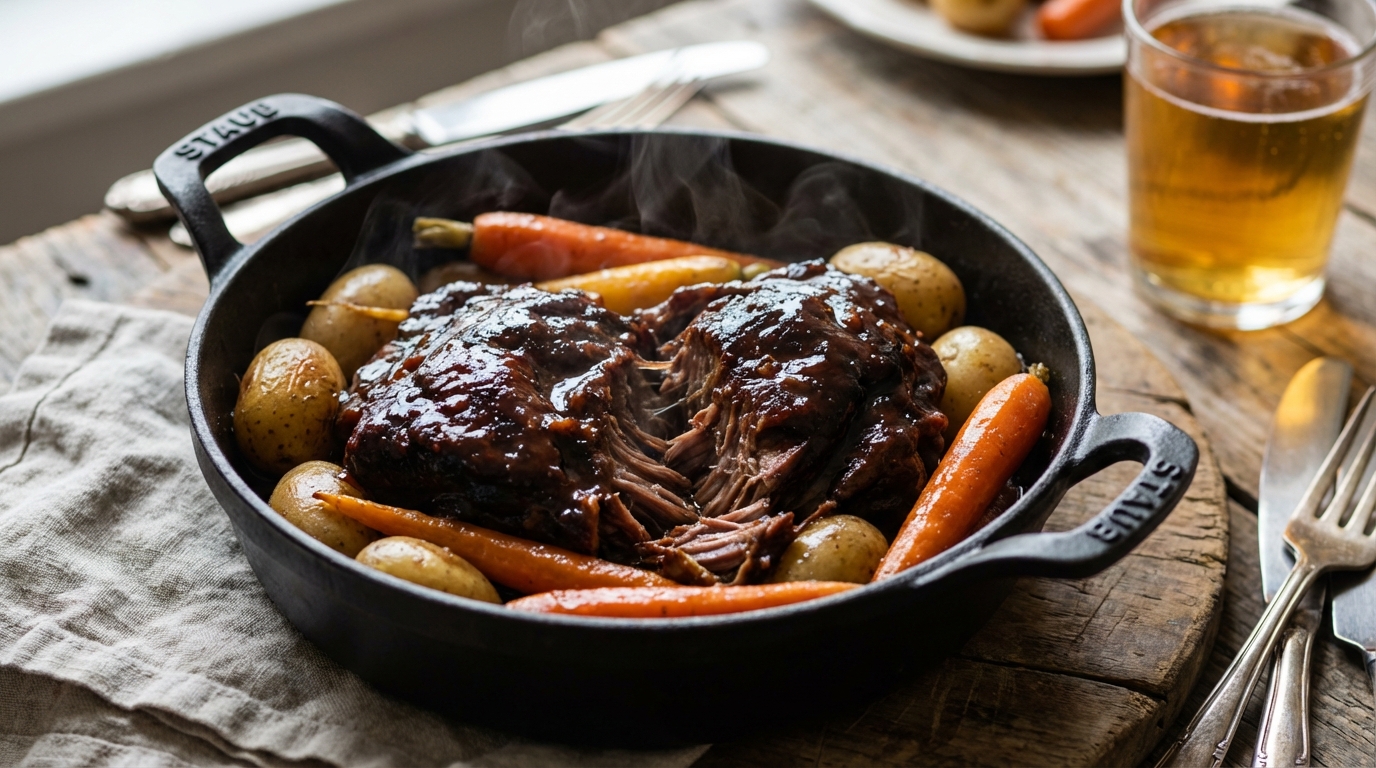 découvrez la recette des joues de porc au cidre, un plat mijoté tendre et légèrement sucré, parfait pour un repas convivial et gourmand.
