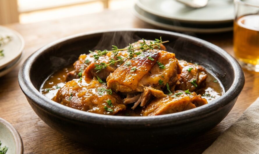 Recette Joues de porc au cidre : mijoté tendre et sucré